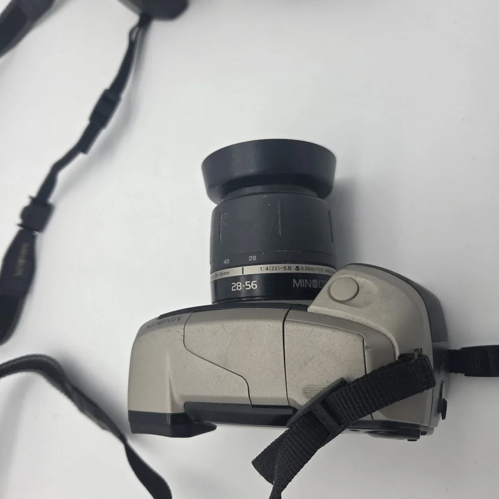 Minolta Vectis S-1 Camera Lens 28-56mm/56-170mm Lot Of 2 W/ Carry Bag - Untested